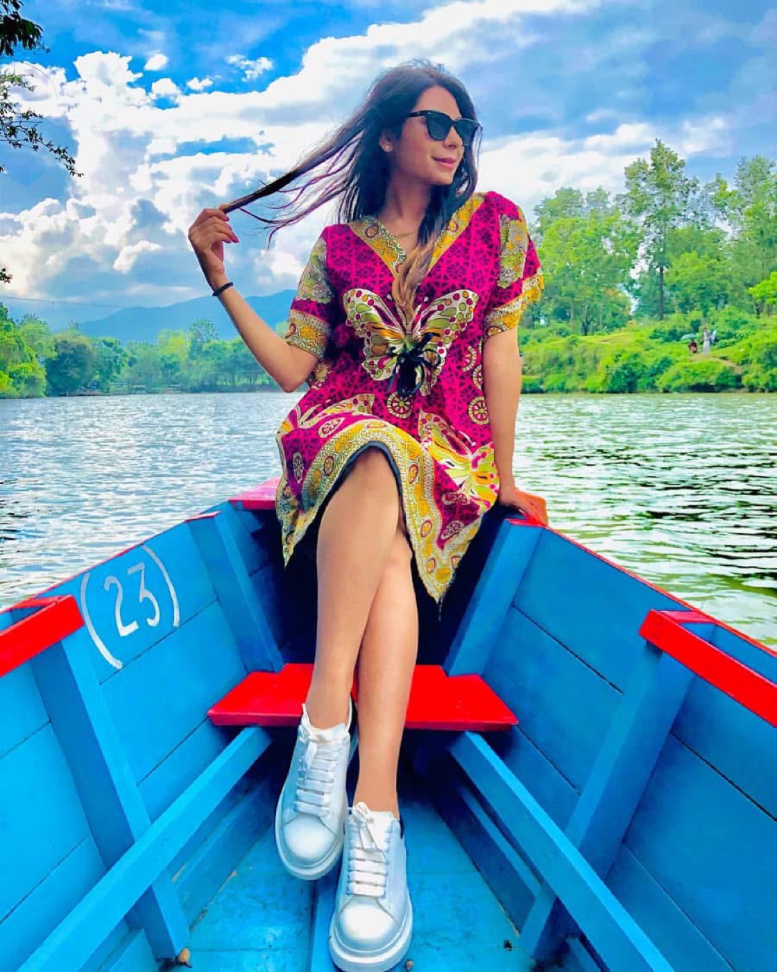 Boating on Phewa Lake